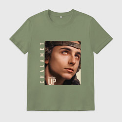 Футболка хлопковая мужская Dont Look Up Не смотрите наверх, цвет: авокадо