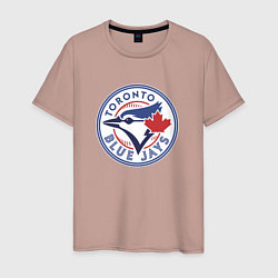 Футболка хлопковая мужская Toronto Blue Jays, цвет: пыльно-розовый
