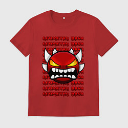 Мужская футболка GEOMETRY DASH КРАСНЫЙ ОГНЕННЫЙ ДЕМОН
