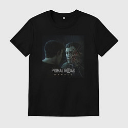 Футболка хлопковая мужская Damage, цвет: черный