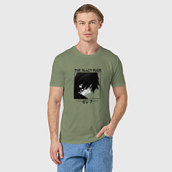 Футболка хлопковая мужская Хвост Феи Fairy Tail, Зереф Zeref, цвет: авокадо — фото 2