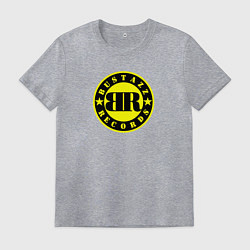 Футболка хлопковая мужская 9 грамм: Logo Bustazz Records, цвет: меланж