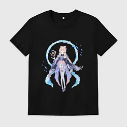 Футболка хлопковая мужская Кокоми в деле, цвет: черный