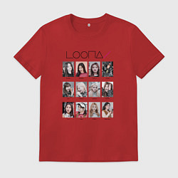 Футболка хлопковая мужская Loona memes, цвет: красный