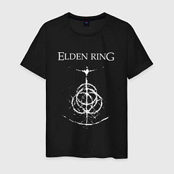 Футболка хлопковая мужская Elden ring лого, цвет: черный