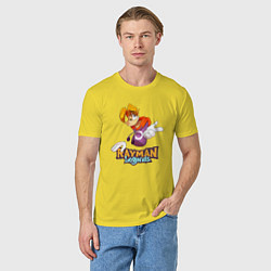 Футболка хлопковая мужская Rayman Legends, цвет: желтый — фото 2