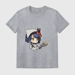 Футболка хлопковая мужская Вкусняшка от Сары, цвет: меланж