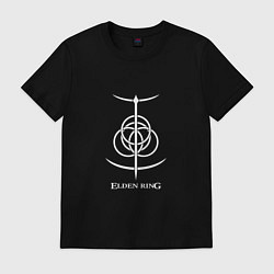 Футболка хлопковая мужская EldenRing White, цвет: черный