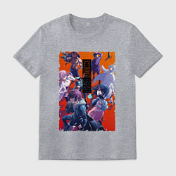 Футболка хлопковая мужская Akudama team, цвет: меланж