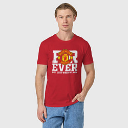 Футболка хлопковая мужская Manchester United FOREVER NOT JUST WHEN WE WIN, цвет: красный — фото 2