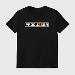 Футболка хлопковая мужская PRODUZZER ПРОДЮСЕР, цвет: черный