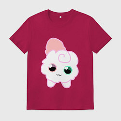 Футболка хлопковая мужская Toca Kitchen котик, цвет: маджента