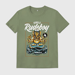 Футболка хлопковая мужская Rudeboy, цвет: авокадо