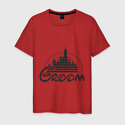 Футболка хлопковая мужская Groom Disney, цвет: красный