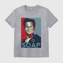 Футболка хлопковая мужская Soаp club, цвет: меланж