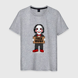 Футболка хлопковая мужская Free Billy Hugs, цвет: меланж