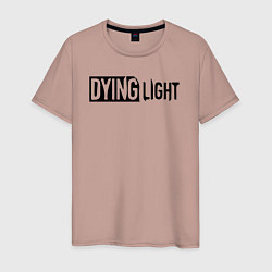 Футболка хлопковая мужская Dying light 2 gameplay, цвет: пыльно-розовый