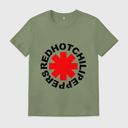 Футболка хлопковая мужская Peppers logo, цвет: авокадо