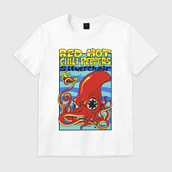 Футболка хлопковая мужская Red peppers, цвет: белый