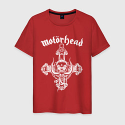 Футболка хлопковая мужская Motorhead lemmy, цвет: красный