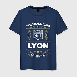 Футболка хлопковая мужская Lyon - FC 1, цвет: тёмно-синий