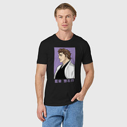 Футболка хлопковая мужская Капитан Айдзен, цвет: черный — фото 2