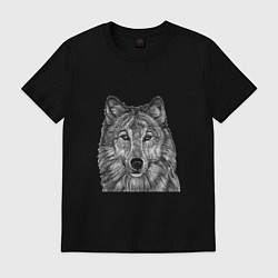 Футболка хлопковая мужская ВОЖАК СТАИ PACK LEADER, цвет: черный