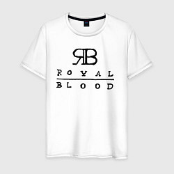 Футболка хлопковая мужская RB Royal Blood, цвет: белый