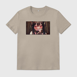 Футболка хлопковая мужская Spy x Family Yor Forger, цвет: миндальный