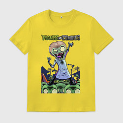 Футболка хлопковая мужская Dr Zomboss, цвет: желтый