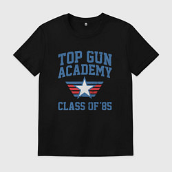 Футболка хлопковая мужская TOP GUN Academy Class of 85, цвет: черный