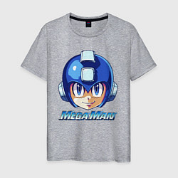 Футболка хлопковая мужская Mega Man - Rockman, цвет: меланж