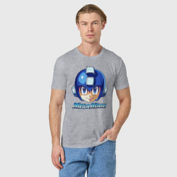 Футболка хлопковая мужская Mega Man - Rockman, цвет: меланж — фото 2