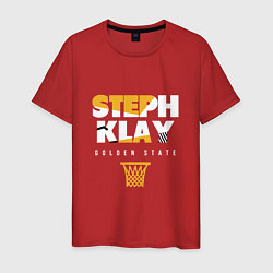 Футболка хлопковая мужская Steph & Klay, цвет: красный