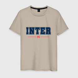 Футболка хлопковая мужская Inter FC Classic, цвет: миндальный