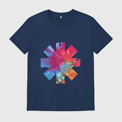 Футболка хлопковая мужская RHCP Color, цвет: тёмно-синий