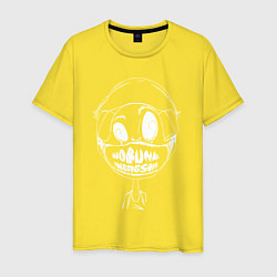 Футболка хлопковая мужская DnB - Smile, цвет: желтый