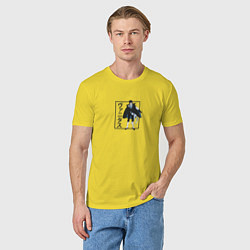 Футболка хлопковая мужская Ванитас арт, цвет: желтый — фото 2