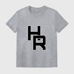 Футболка хлопковая мужская HR плетение, цвет: меланж