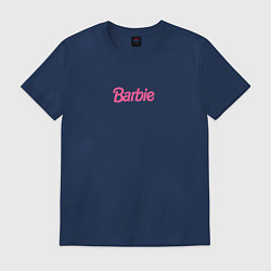 Футболка хлопковая мужская Barbie mini logo, цвет: тёмно-синий