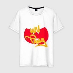 Футболка хлопковая мужская Wu-Tang Red, цвет: белый