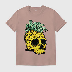 Мужская футболка Череп-ананас Лето