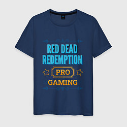 Футболка хлопковая мужская Игра Red Dead Redemption PRO Gaming, цвет: тёмно-синий