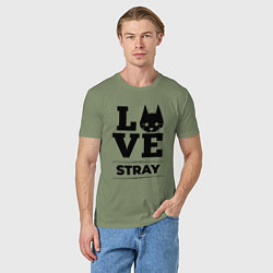 Футболка хлопковая мужская Stray Love Classic, цвет: авокадо — фото 2