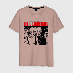Футболка хлопковая мужская Sus 50 mejores canciones - The Cranberries, цвет: пыльно-розовый