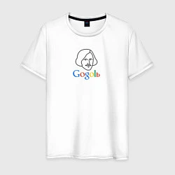Футболка хлопковая мужская Gogolь - наш ответ Google!, цвет: белый