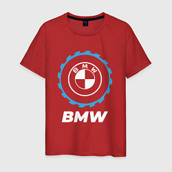 Футболка хлопковая мужская BMW в стиле Top Gear, цвет: красный