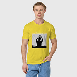 Футболка хлопковая мужская World Violation Tour Depeche Mode, цвет: желтый — фото 2