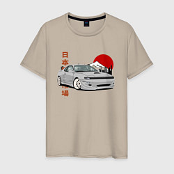 Футболка хлопковая мужская Celica gt-four st183 JDM, цвет: миндальный