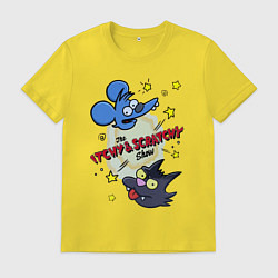 Мужская футболка Симпсоны - шоу Щекотки и Царапки